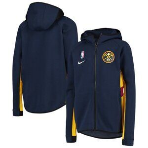 NIKE Big Boys Denver Nuggets Showtime Hooded Jacket – Size L
